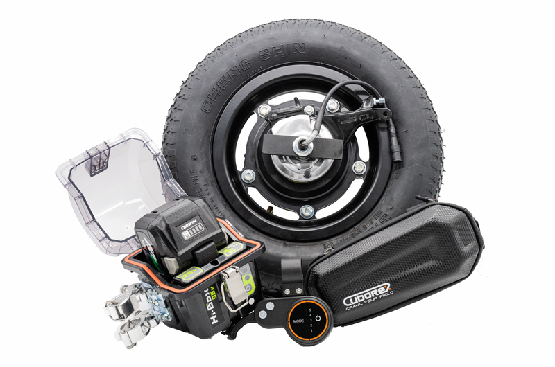 一輪車電動化キット E-Catkit2 (バッテリー充電器なし・ブレーキ付)