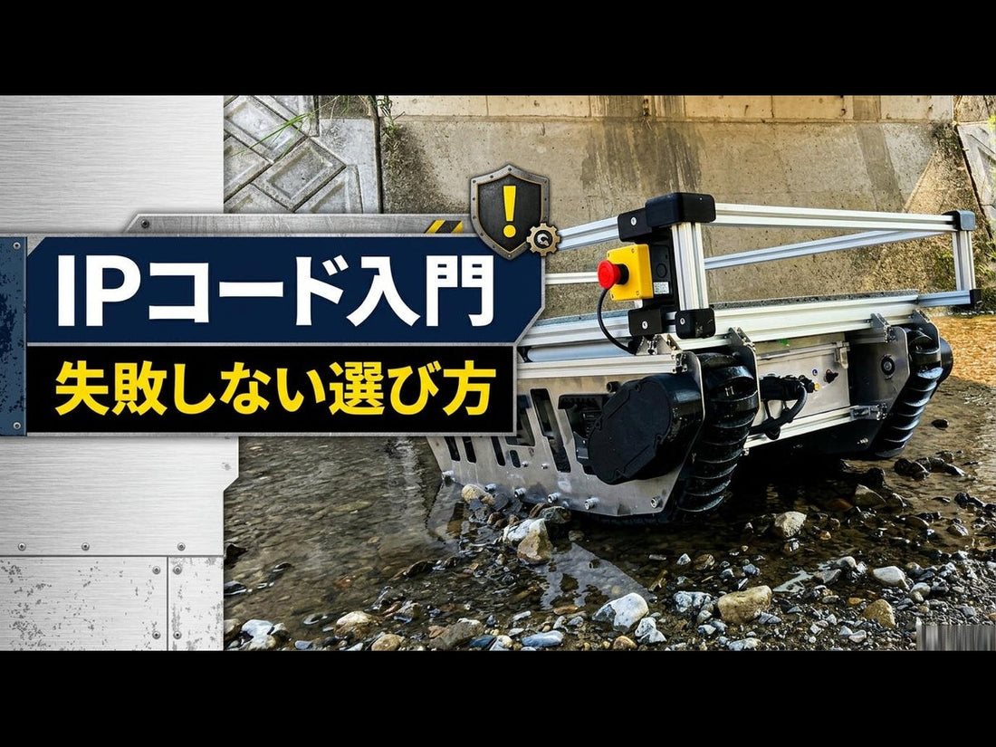 防塵・防水規格「IPコード」の読み方と選び方｜屋外ロボット・産業機器導入ガイド